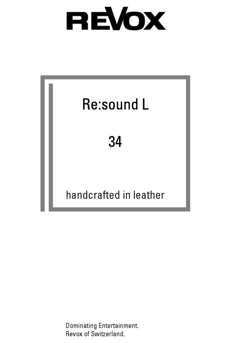Revox Re:sound L 34 operating manual