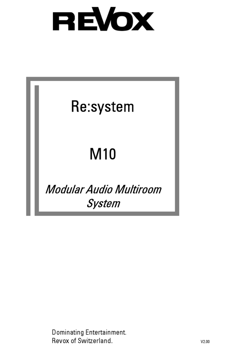 Revox Re:system M10 owner's manual
