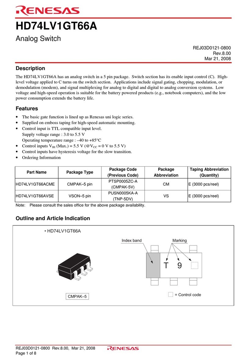 Renesas HD74LV1GT66A User manual