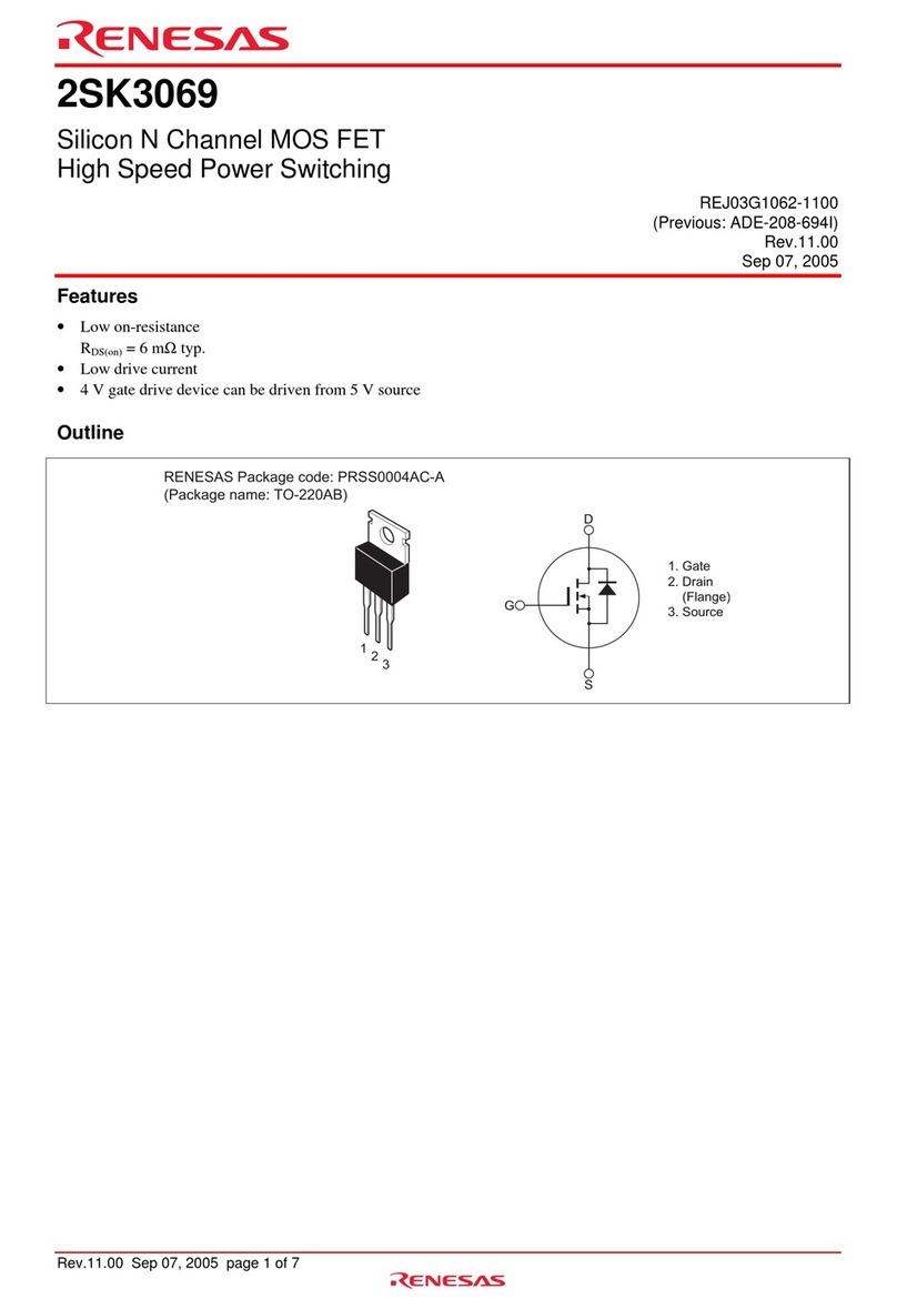 Renesas 2SK3069 User manual