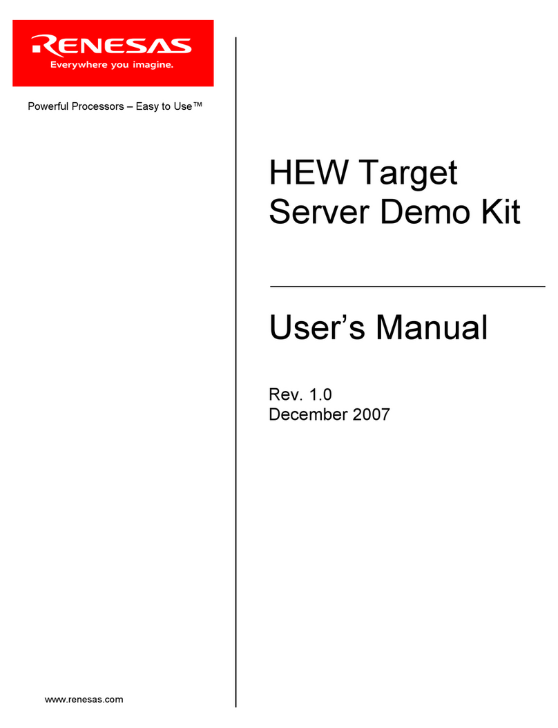 Renesas HEW Target Server user manual
