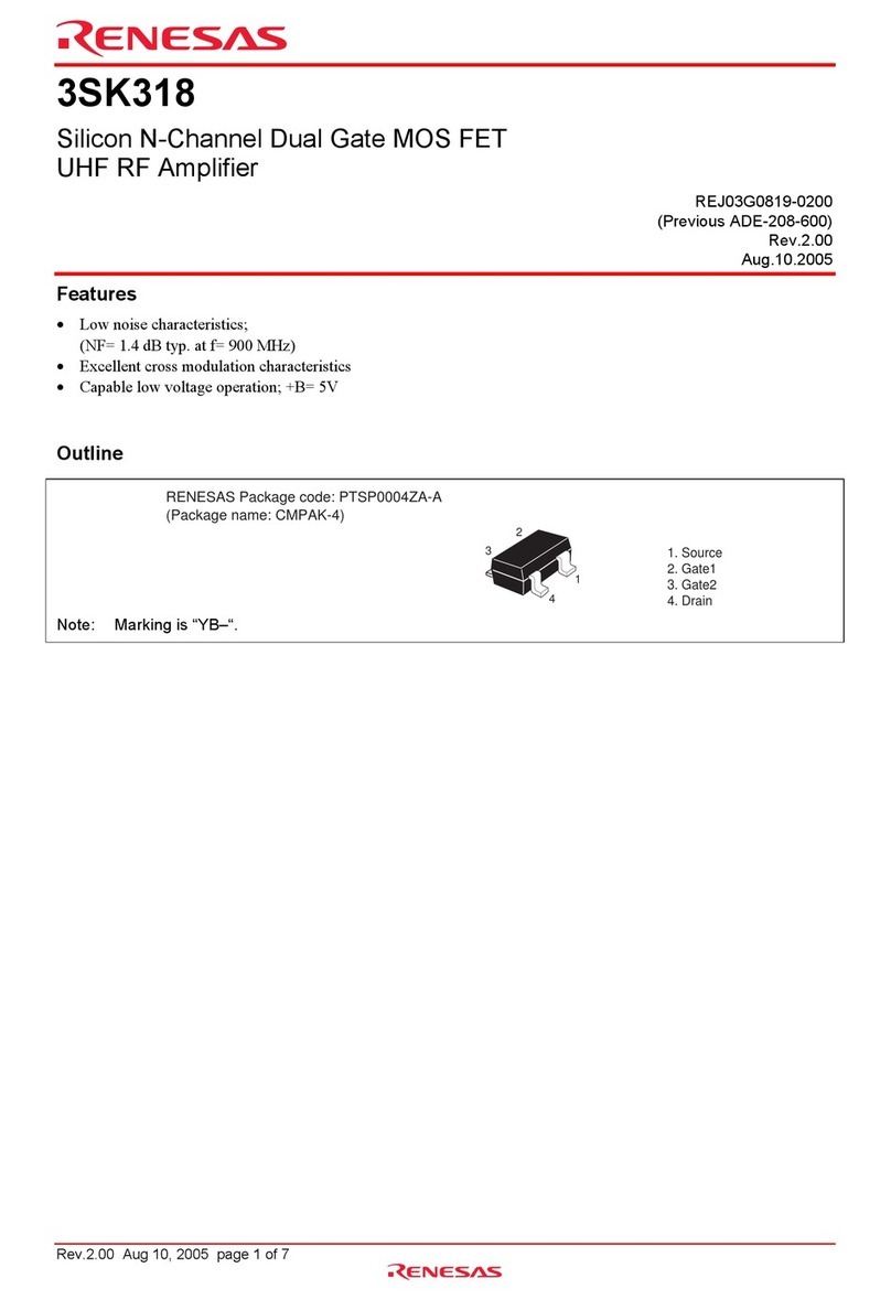 Renesas 3SK318 User manual