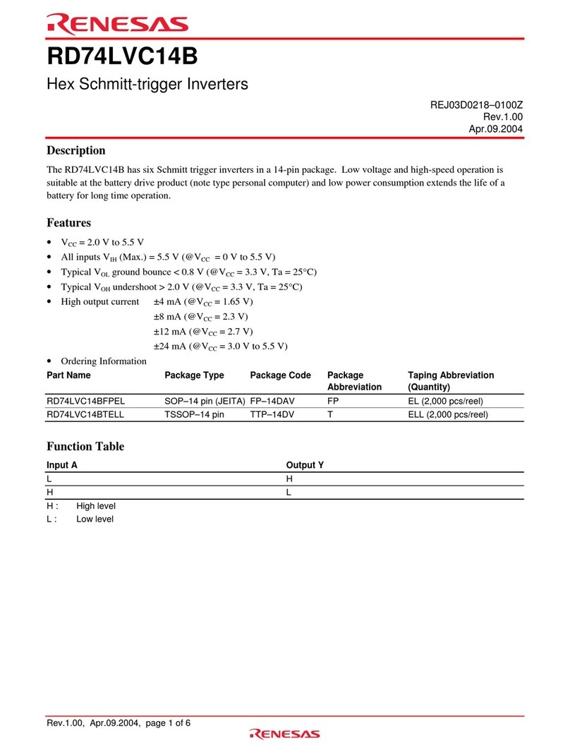 Renesas RD74LVC14B datasheet