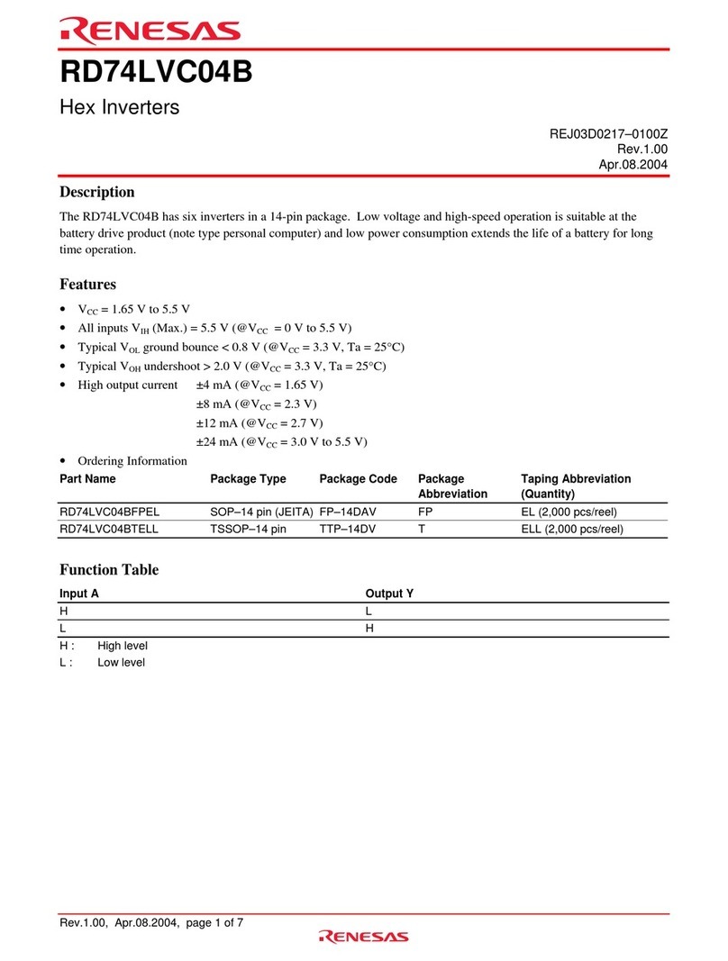 Renesas RD74LVC04B User manual