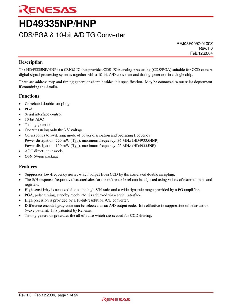 Renesas HD49335HNP User manual