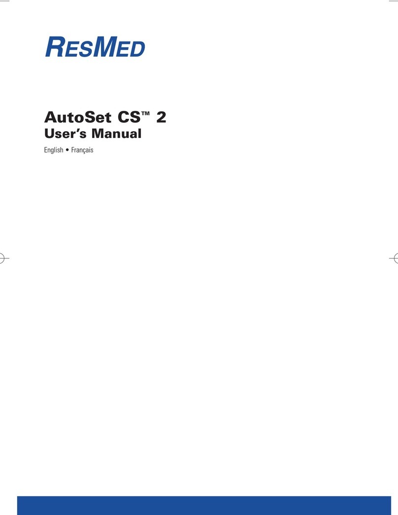 ResMed Flow Generator AutoSet CS 2 User manual ResMed Flow Generator AutoSet CS 2 User manual
