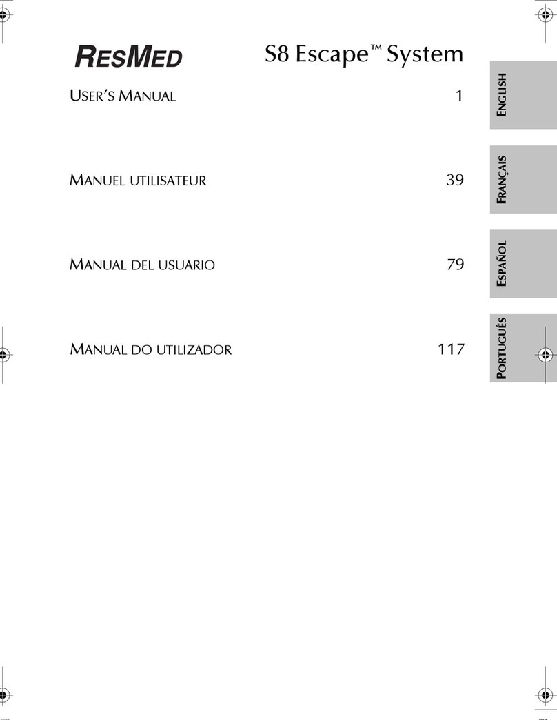 ResMed S8 ESCAPE System user manual ResMed S8 ESCAPE System user manual