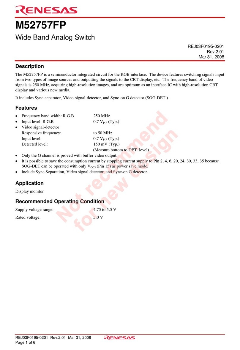 Renesas M52757FP datasheet