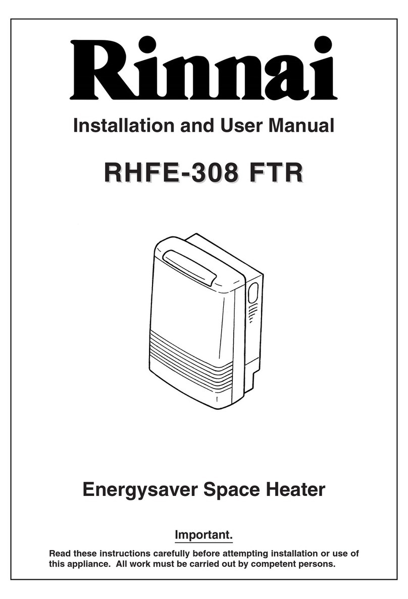 Rinnai RHFE-308 FTR User manual Rinnai RHFE-308 FTR User manual
