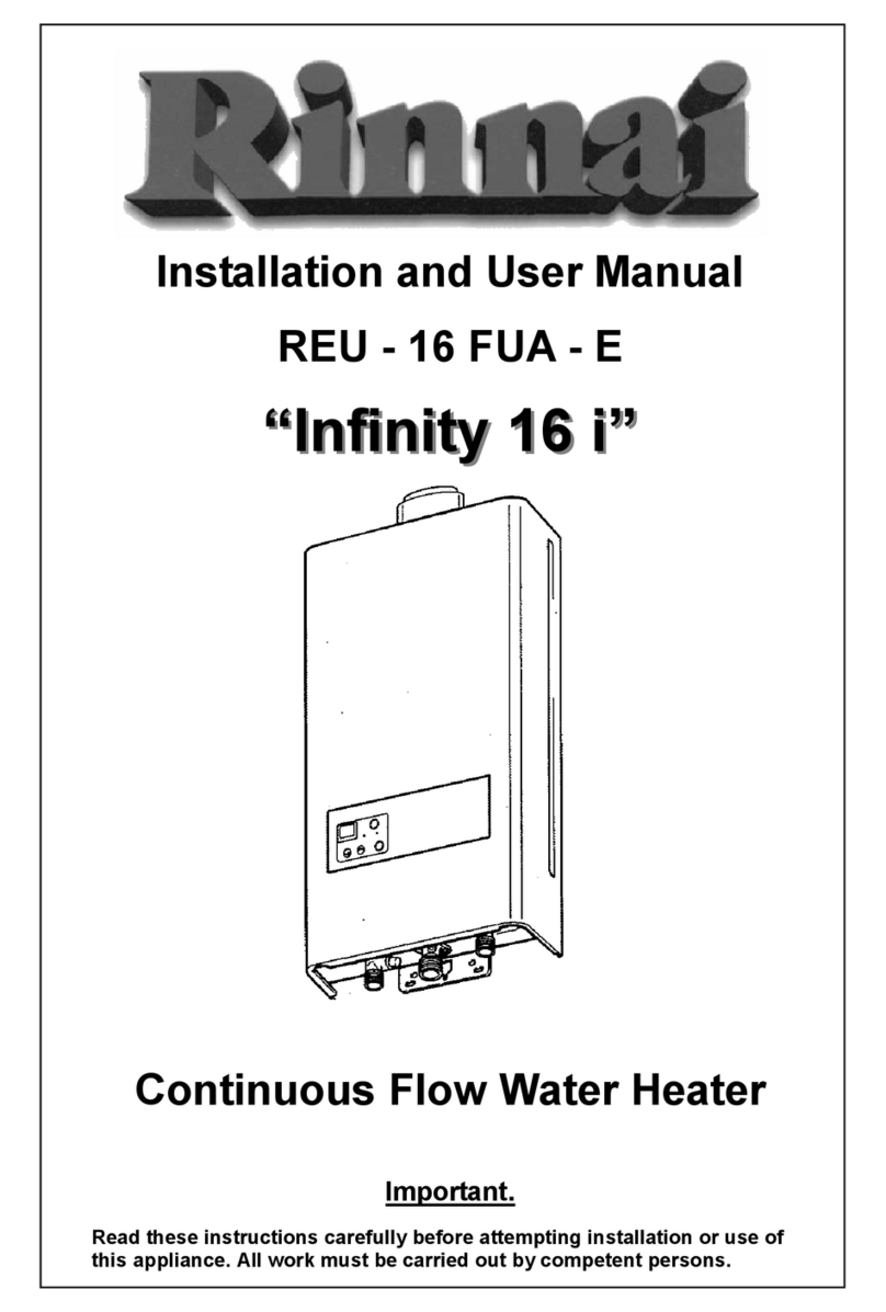 Rinnai REU - 16 FUA - E Installation and user manual