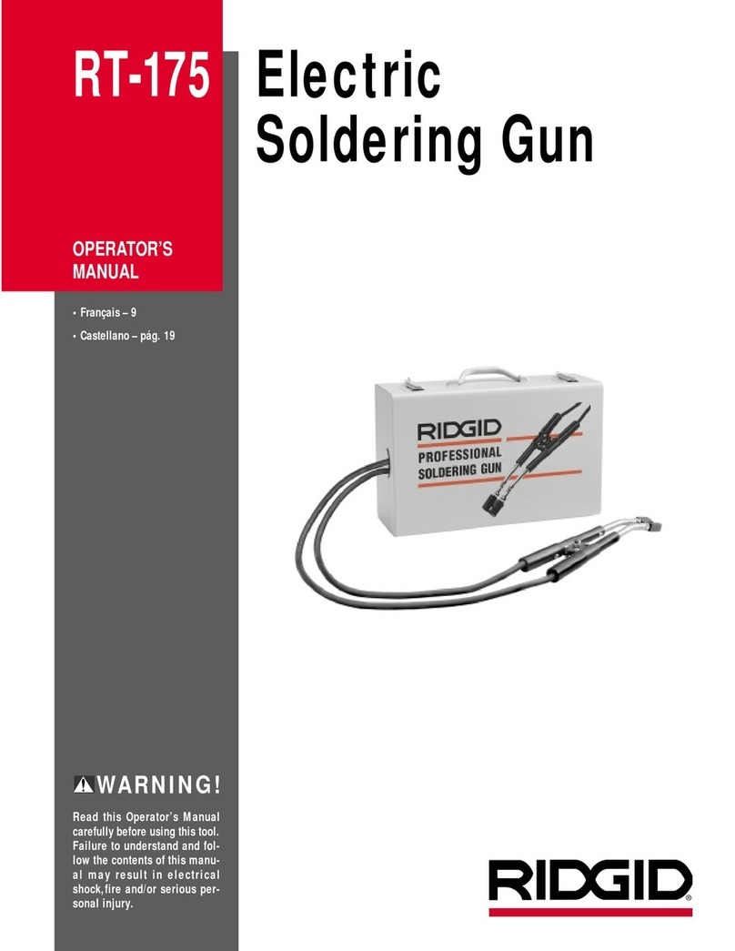 RIDGID RT-175 Operator's manual