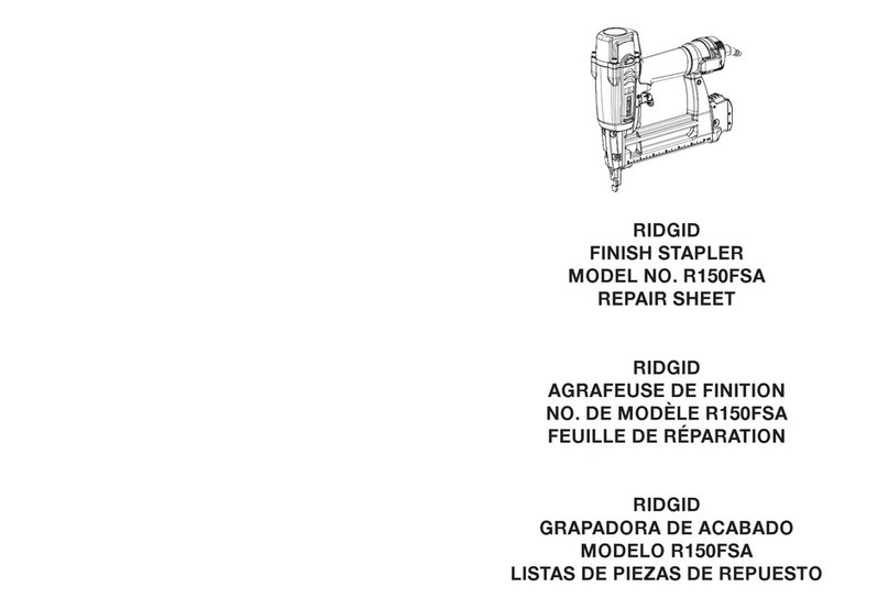 RIDGID R150FSA Repair sheet