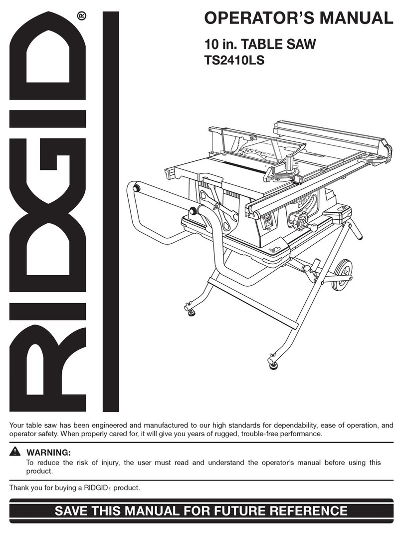 RIDGID TS2410LS User manual