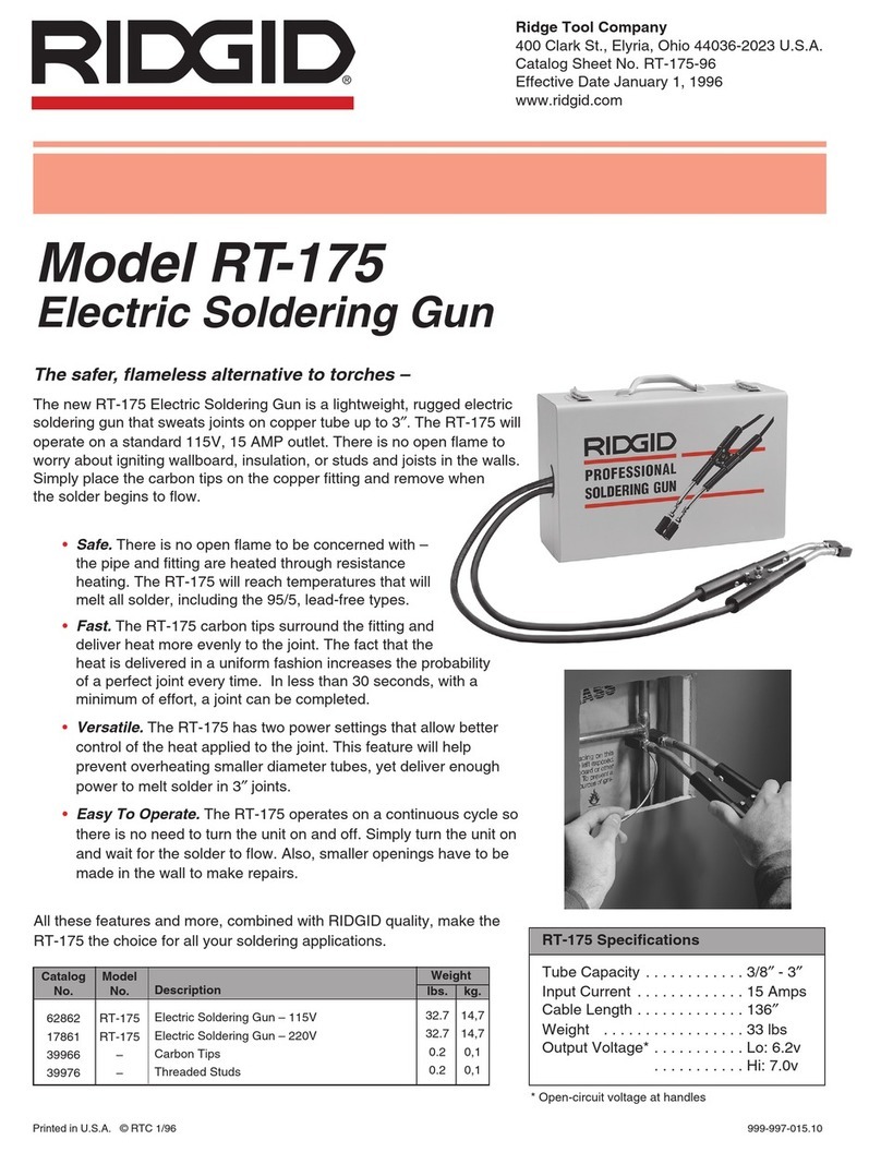 RIDGID RT-175 Specifications