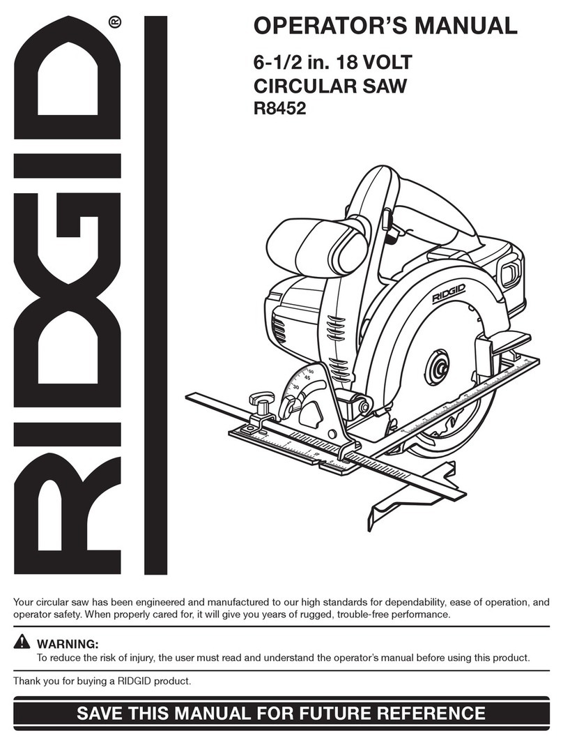 RIDGID R8452 User manual