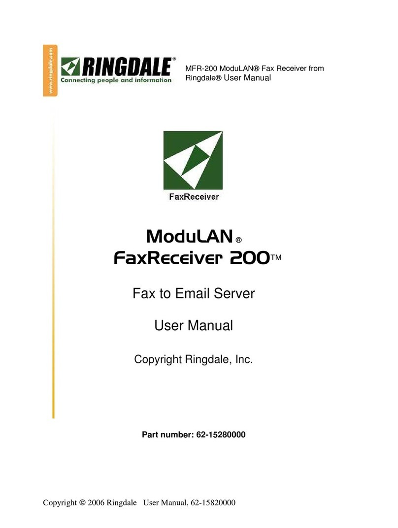 Ringdale Fax Receiver MFR-200 user manual