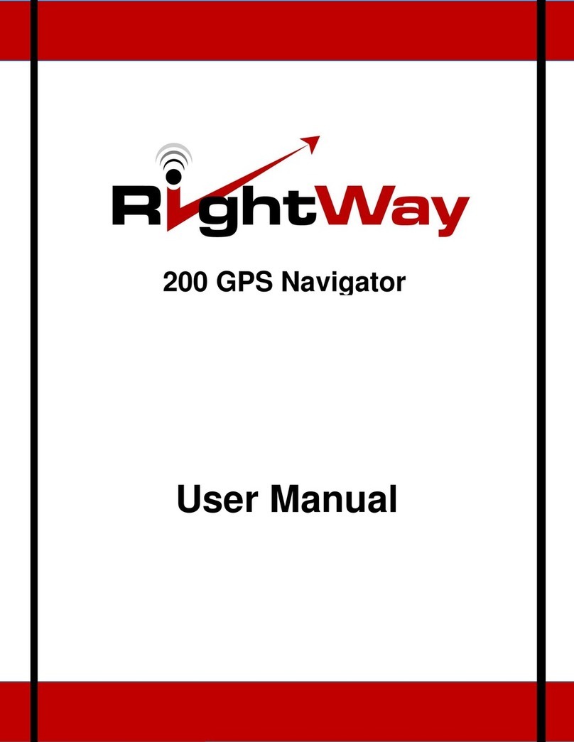 RightWay GPS Navigator RW 200 user manual