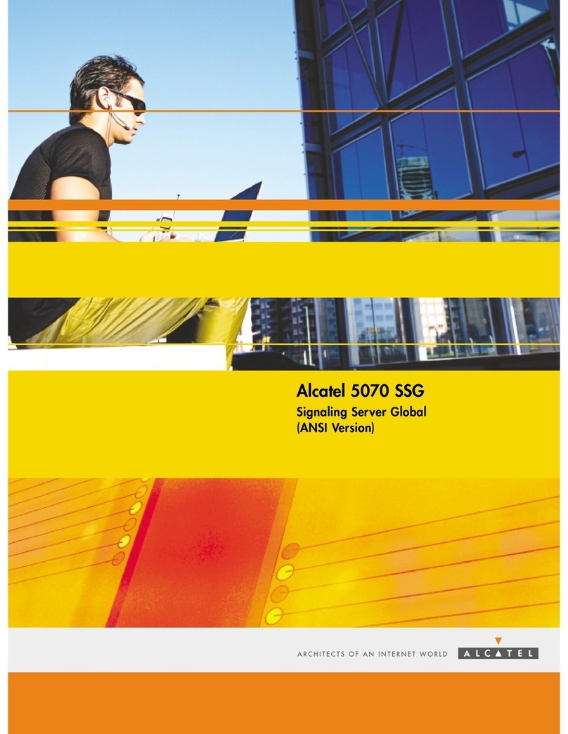 Alcatel Network Device SSG User manual