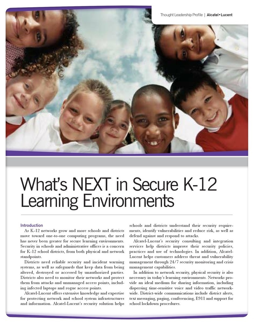Alcatel-Lucent Network Device K-12 User manual Alcatel-Lucent Network Device K-12 User manual