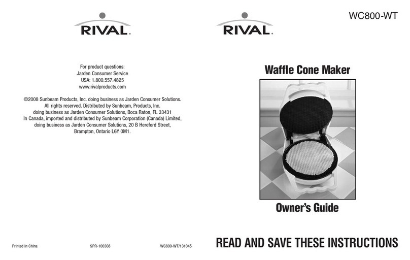 Rival WC800-WT owner's guide
