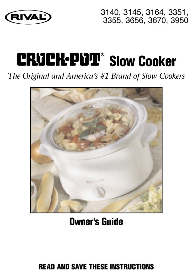 Rival Crock-Pot 3140 User manual