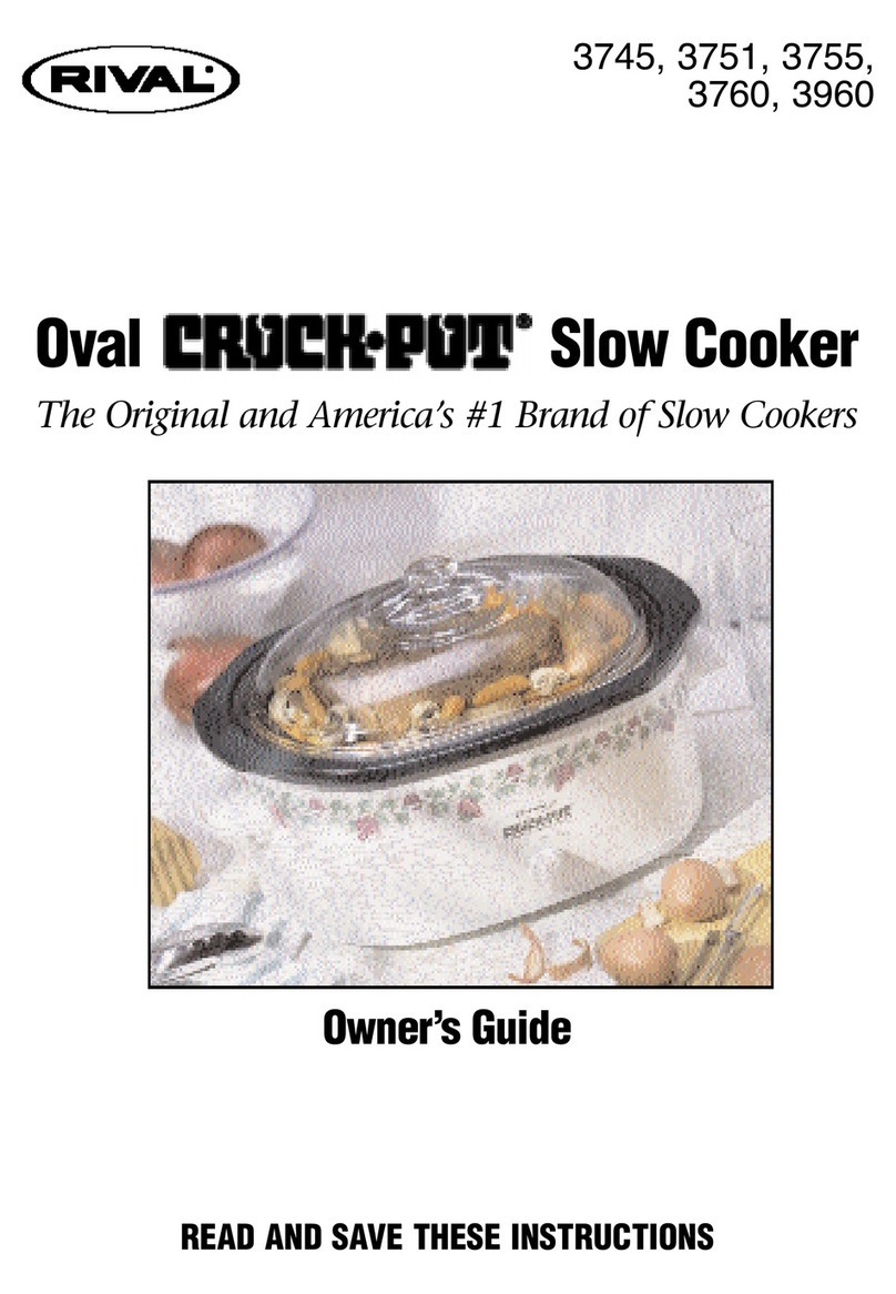 Rival Crock-Pot 3745 User manual