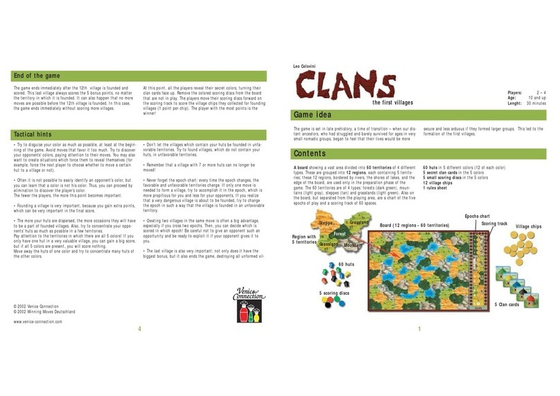 Rio Grande Games Clans 70 owner's manual Rio Grande Games Clans 70 owner's manual
