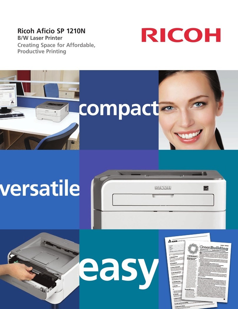 Ricoh Aficio SP 1210N User manual
