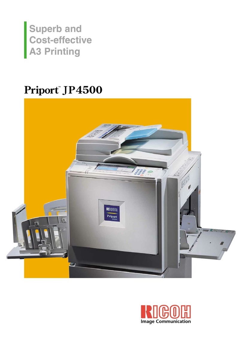 Ricoh Priport JP4500 Brochure & specs