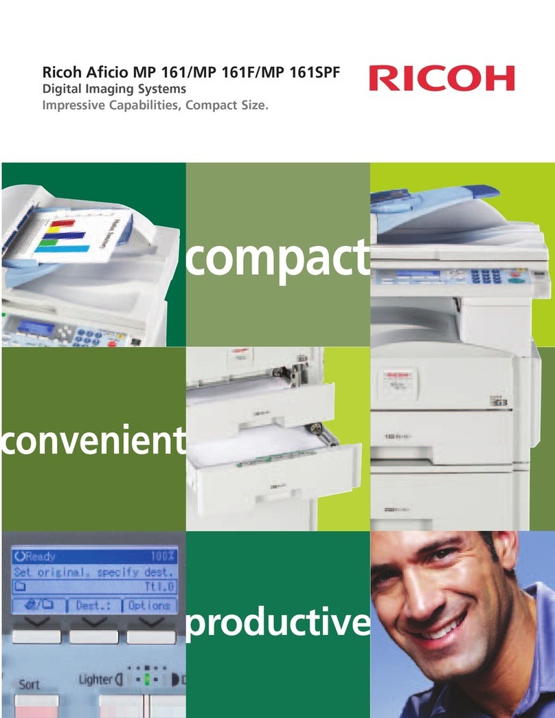 Ricoh Aficio MP 161 User manual