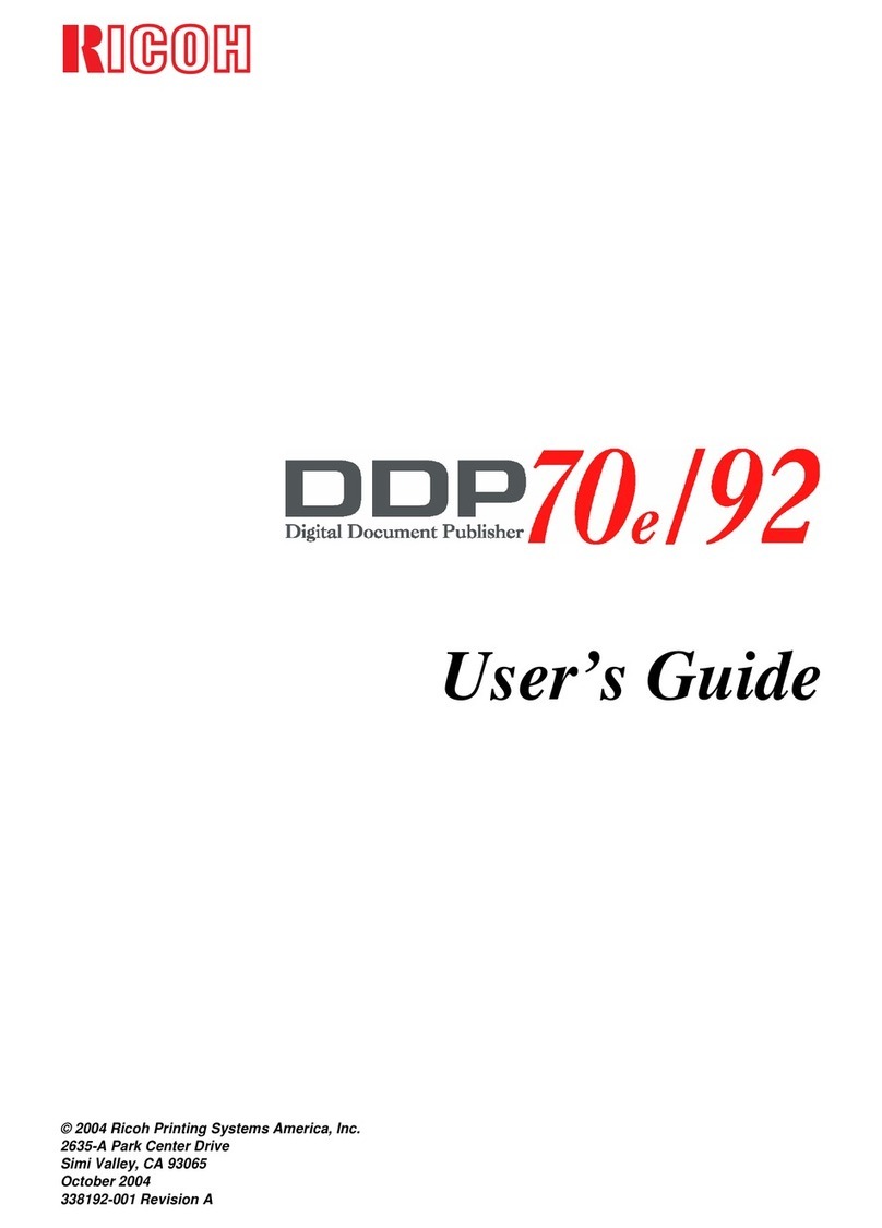 Ricoh DDP User manual