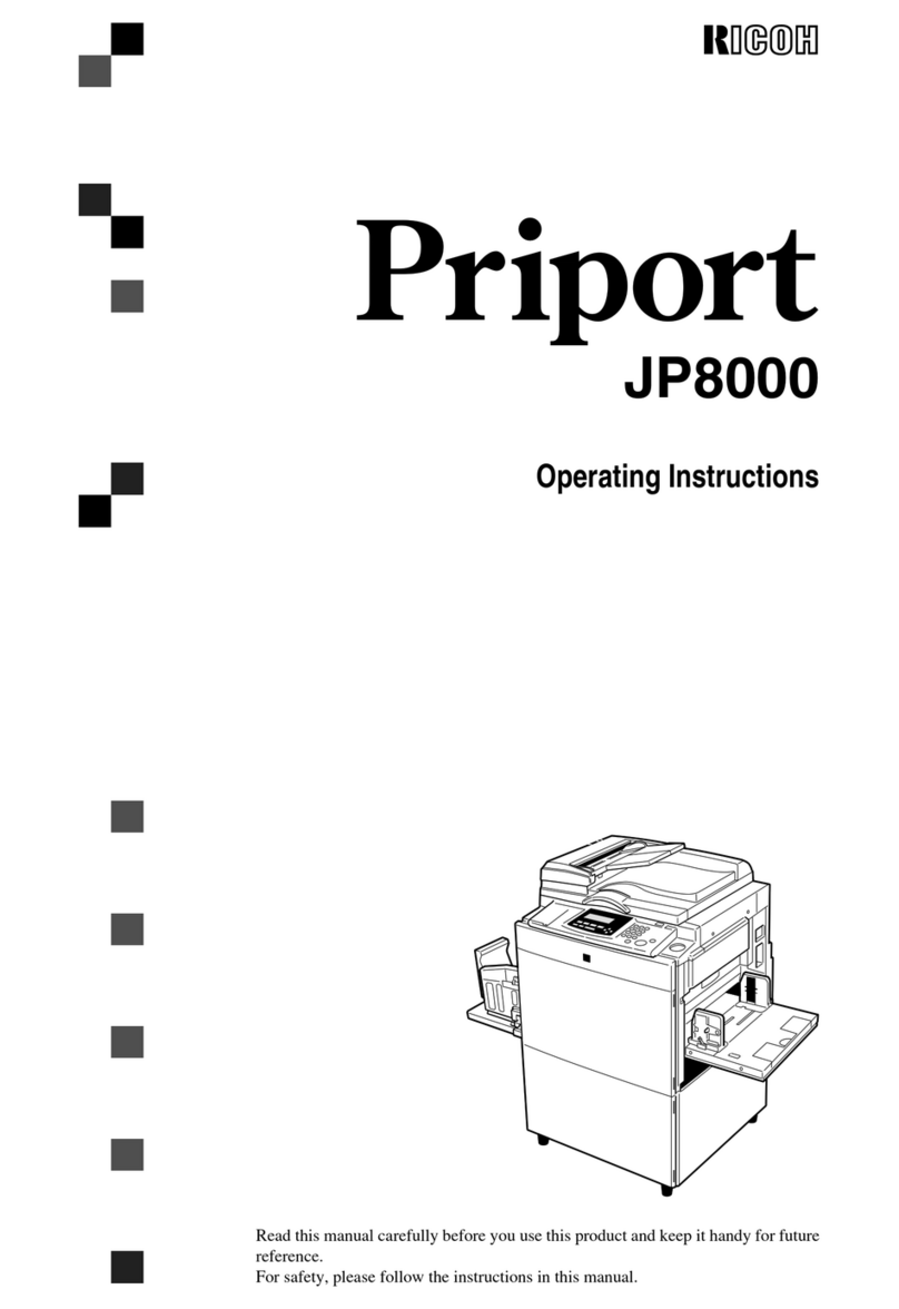 Ricoh Priport JP8000 User manual