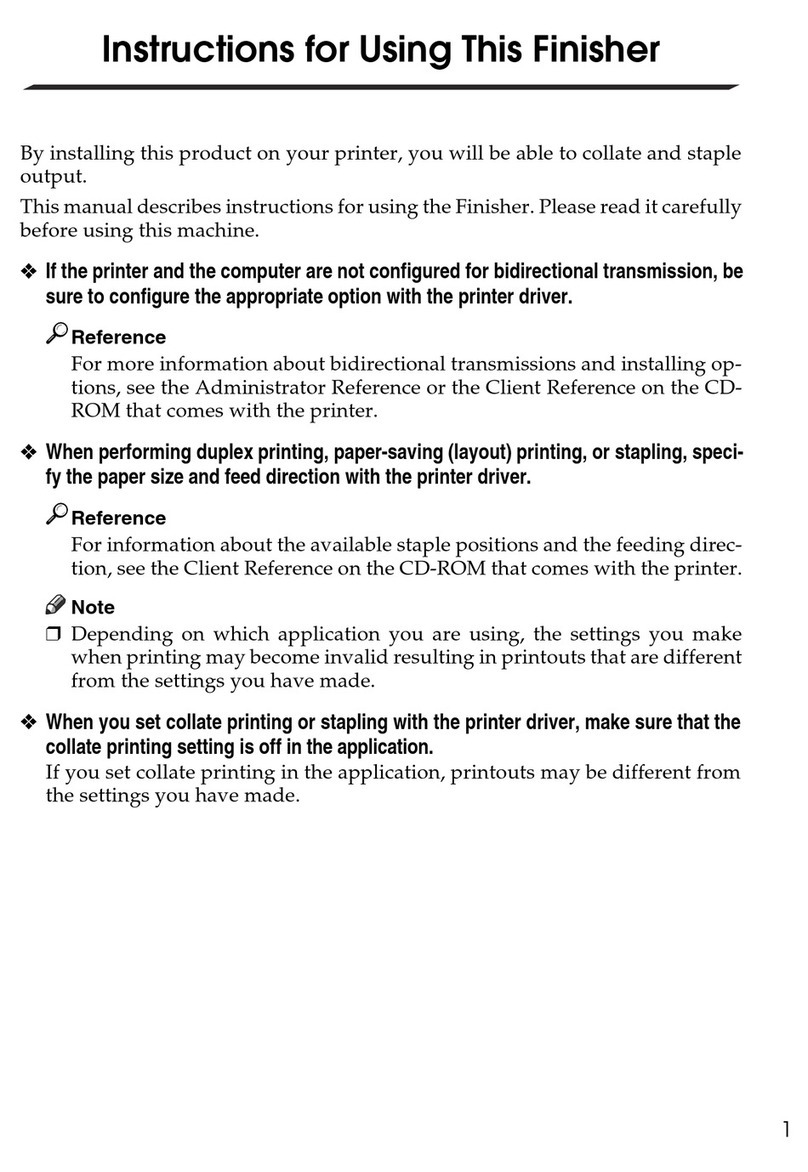 Ricoh Aficio CL5000 Installation and operation manual