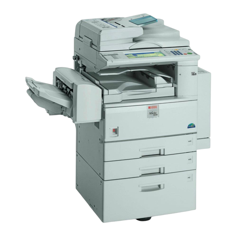 Ricoh Aficio 3025 Instruction and safety manual