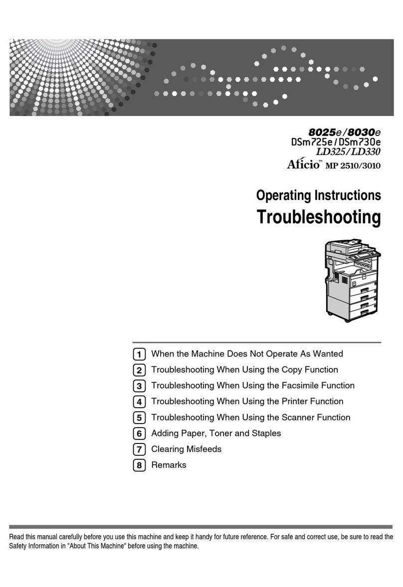 Ricoh 8025e User manual