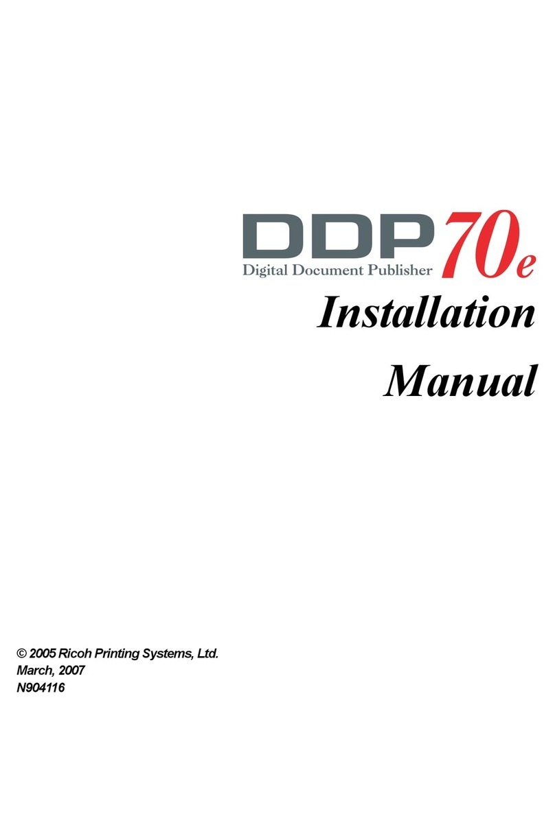 Ricoh DDP 70e User manual