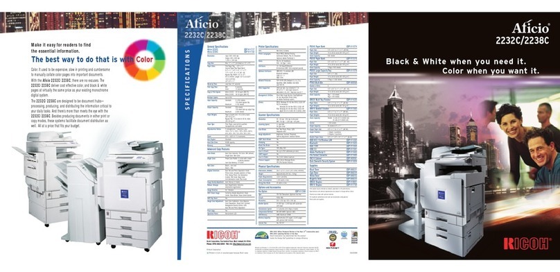 Ricoh Aficio 2232C User manual