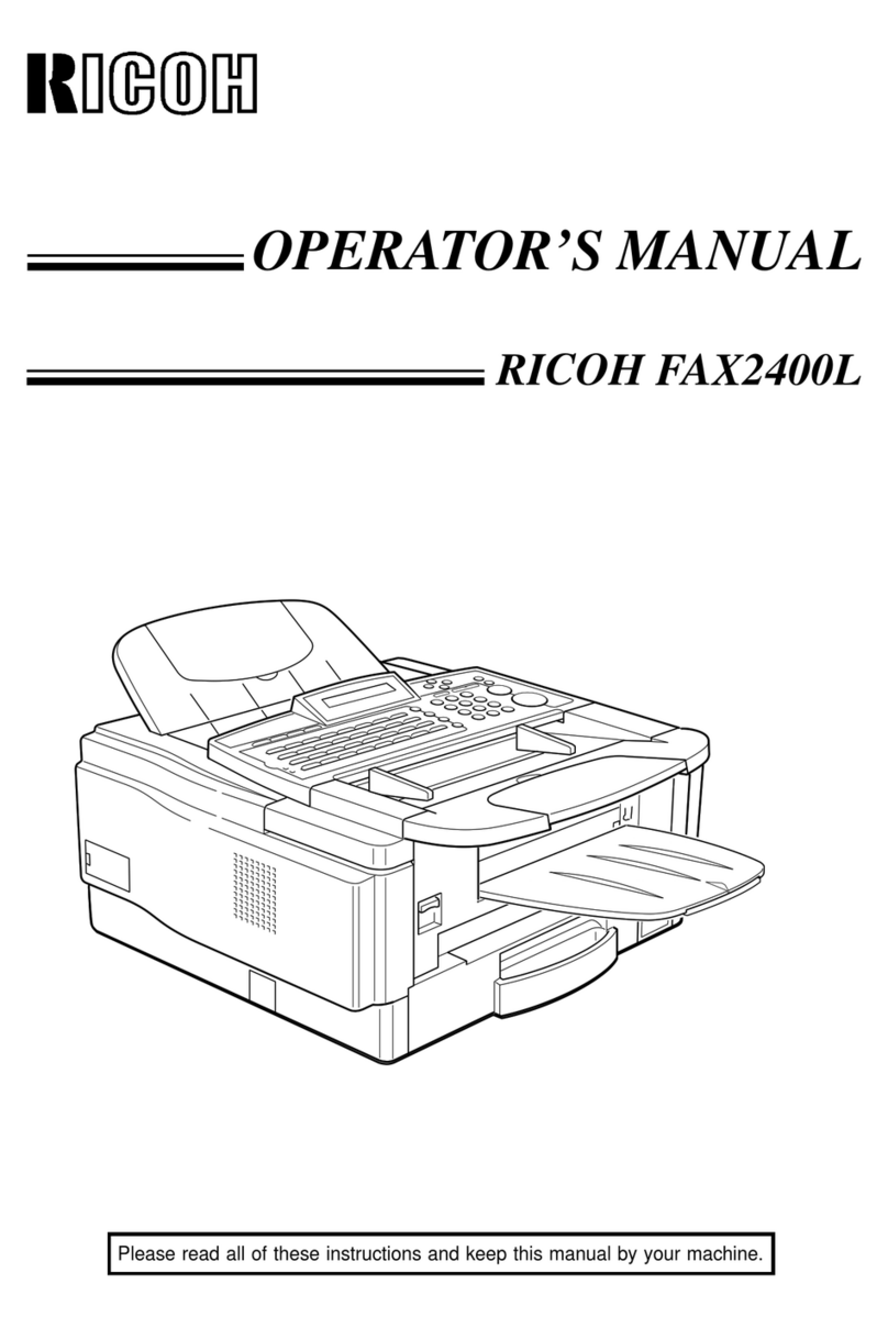 Ricoh 2400L Operator's manual