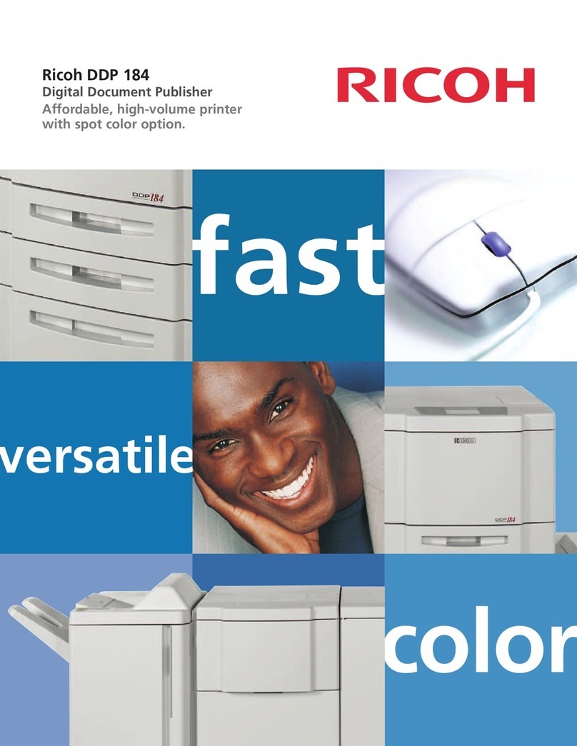 Ricoh DDP 184 User manual