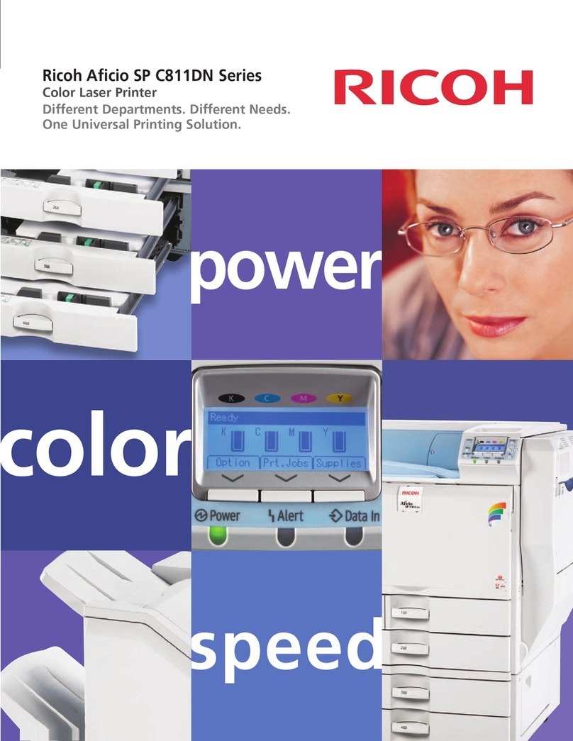 Ricoh Aficio SP C811DN Series User manual