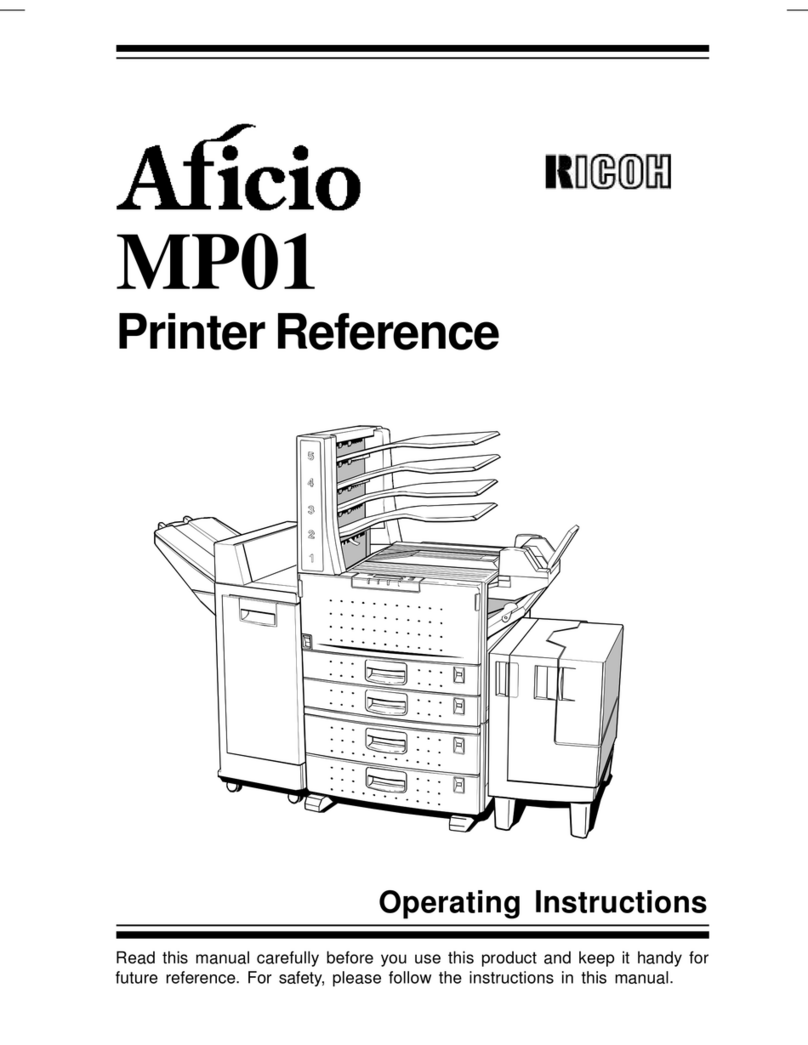 Ricoh AFICIO MP01 User manual