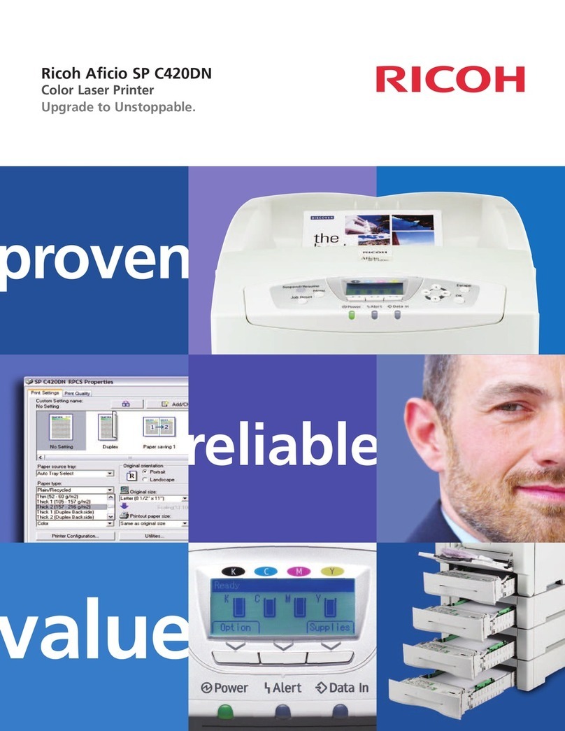 Ricoh Aficio SP C420DN User manual