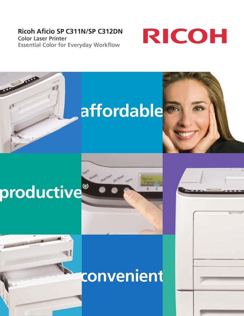 Ricoh Aficio SP C311N User manual