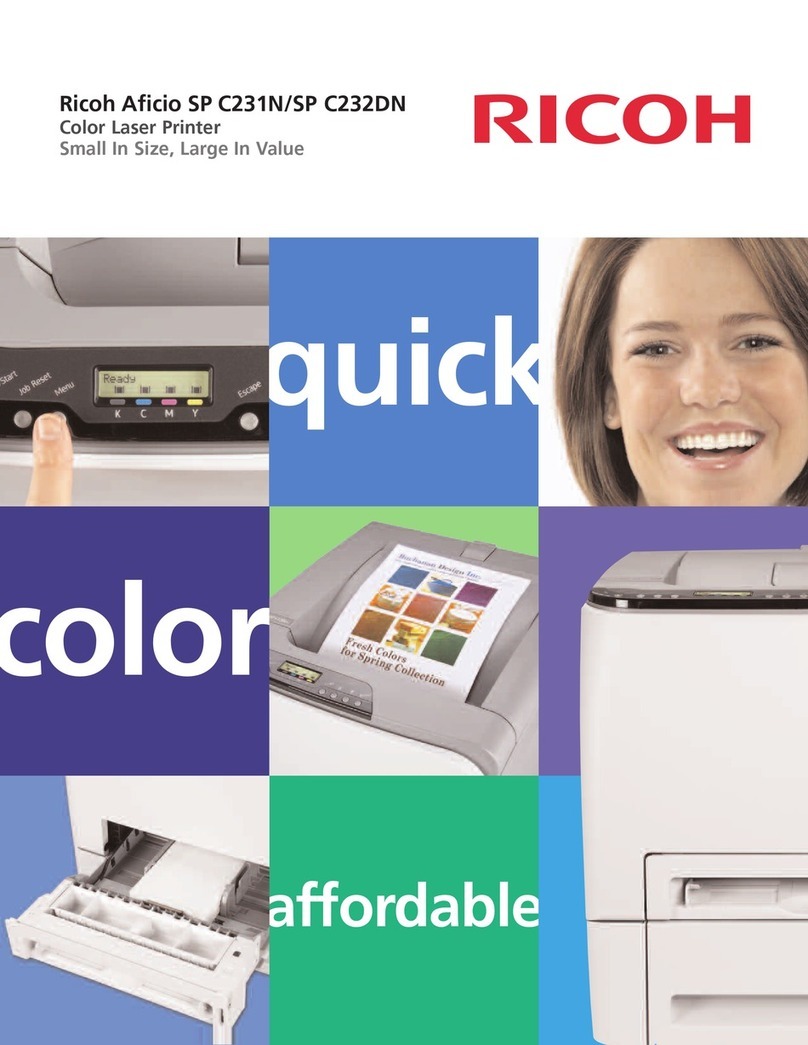 Ricoh Aficio SP C231N User manual