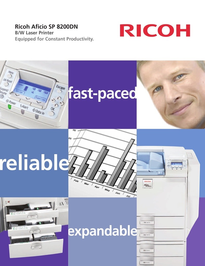 Ricoh Aficio SP 8200DN Brochure & specs