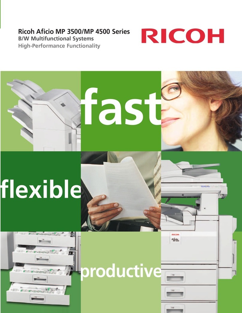 Ricoh Aficio MP 3500 Series User manual