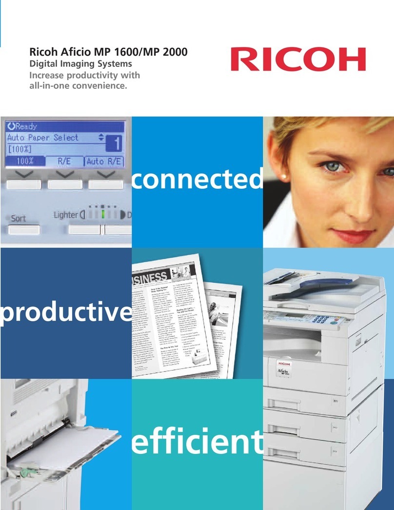 Ricoh Aficio MP 1600 User manual