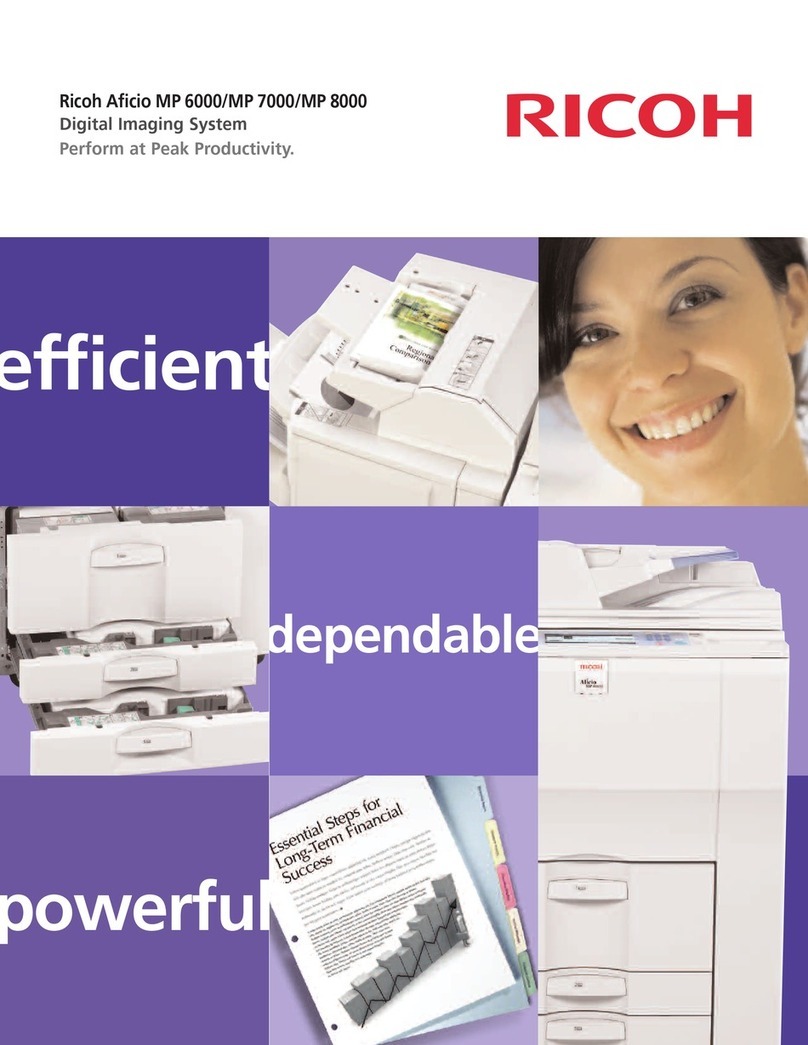 Ricoh Aficio MP 7000 Brochure & specs