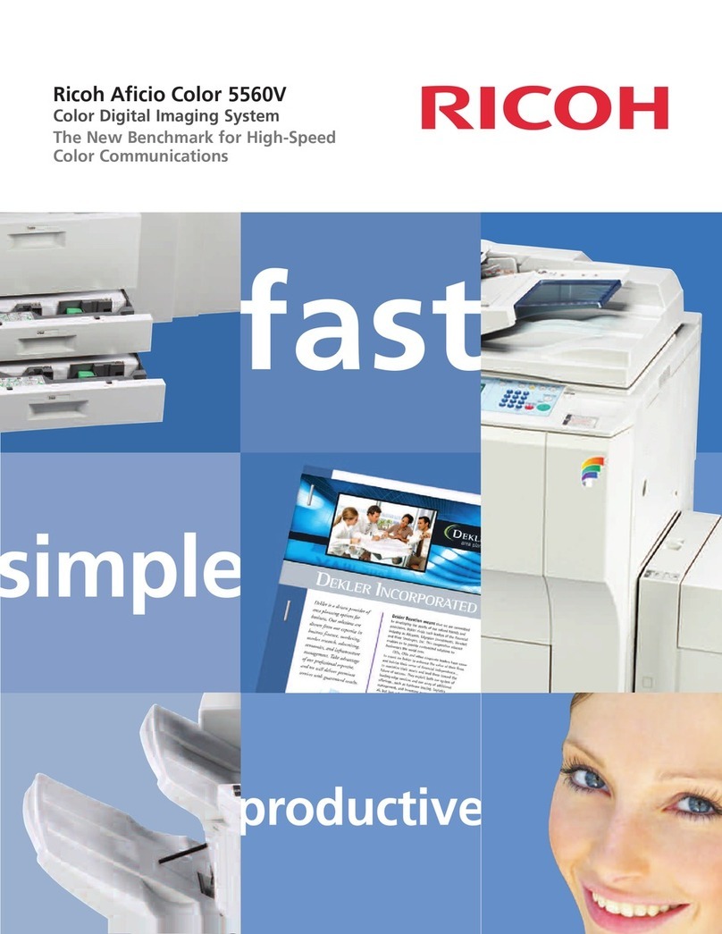 Ricoh Aficio Color 5560V brochure