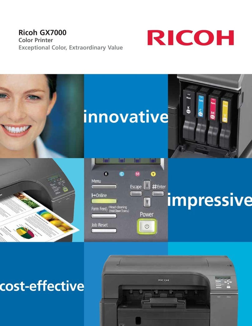 Ricoh Aficio GX7000 User manual